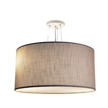 Luminária de Teto Pendente Redondo Linho Tom Luz Iluminação