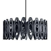 Luminária de Teto Pendente Topázio com 2 Bolas Preta Bivolt 100W Lenobre Luminária de Teto Pendente Topázio com 2 Bolas Preta Bivolt 100W Lenobre
