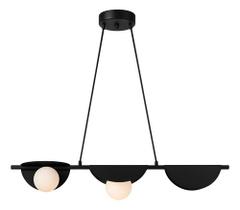 Luminária De Teto - Pendente Trave Com 3 Globos -