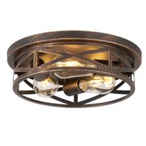 Luminária de teto Piano7797 13" Black Gold 3 Luminárias