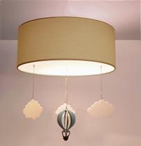 Luminária de teto Plafon Balão Cúpula 30x15cm