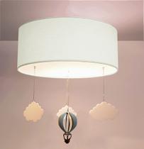 Luminária de Teto Plafon Balão Cúpula 40x15cm