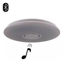 Luminária de Teto Plafon com Led RGB e Caixa de Som Integrada para Música via Bluetooth,3K-6K LY8339