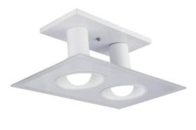 Luminária de Teto Plafon de Sobrepor Quarto Sala Cozinha 2 Lâmpadas E27 Bivolt