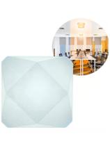 Luminaria De Teto Plafon Led Painel 24w Sobrepor Diamante 3 Tons De Luz