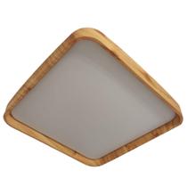 Luminária de Teto Plafon Quadrada Moderna Branca em ABS 50x50cm, 48W 3000K-6000K Bivolt GL825