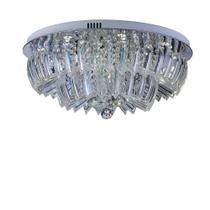 Luminária de Teto Plafon Sobrepor Led Cristal Ingrid 36W Bivolt