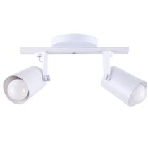 Luminária de Teto Spot Trilho Direcionável Fokus 2 Lâmpadas E27 Moderno Bivolt