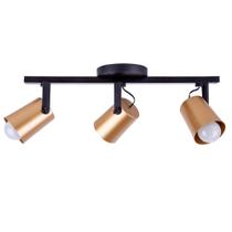 Luminária de Teto Spot Trilho Direcionável Fokus 3 Lâmpadas E27 Moderno Bivolt