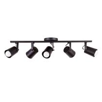 Luminária de Teto Spot Trilho Direcionável Fokus 5 Lâmpadas E27 Moderno Bivolt