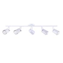 Luminária de Teto Spot Trilho Direcionável Fokus 5 Lâmpadas E27 Moderno Bivolt