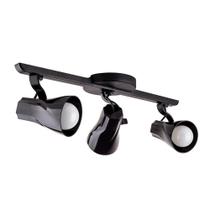 Luminária de Teto Spot Trilho Triplo Direcionável Octa 3 Lâmpadas Praia Litoral E27 Bivolt - GQE
