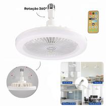 Luminária de Teto Ventilador LED E27, Design Moderno e Funcional