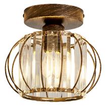 Luminária de Teto YYJLX - Lustre de Cristal Semi-Flush Mount