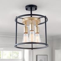 Luminária de teto zhkung Industrial Semi Flush Mount Luminária de teto zhkung Industrial Semi Flush Mount