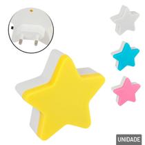 Luminária de Tomada Bivolt Estrela Color - Tudo em Caixa