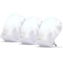 Luminaria De Tomada Kit 3 Para Quarto Sala Luz Suave Redond Luminaria De Tomada Kit 3 Para Quarto Sala Luz Suave Redond