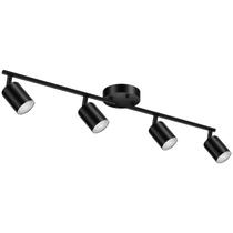Luminária de trilhos Bricosmocon Black 4-Light LED Luminária de trilhos Bricosmocon Black 4-Light LED