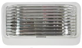 Luminária de Varanda Arcon 18102 12V com Lente Transparente e Base Branca