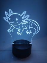 Luminária Decoração Axolote 16 cores e controle remoto Luminária Decoração Axolote 16 cores e controle remoto