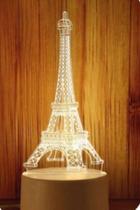 LUMINÁRIA DECORATIVA 3D TOP ÚTIL cor: torre eifel