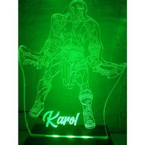 Luminária Decorativa Abajur O Guerreiro Personalizada Nome