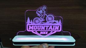 Luminária Decorativa com LED Ciclismo Mountain Bike 02