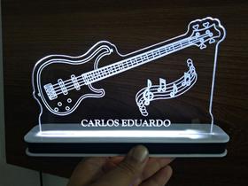 Luminária Decorativa com LED Contrabaixo Strinberg Notas Musicais