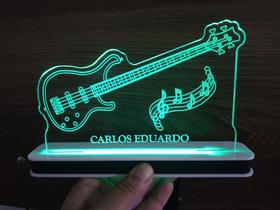 Luminária Decorativa com LED Contrabaixo Strinberg Notas Musicais