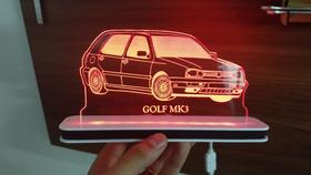 Luminária Decorativa com LED Golf Mk3 4P Roda BBS
