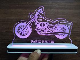 Luminária Decorativa com LED Harley Davidson Dyna Wide Glide