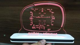 Luminária Decorativa com LED Head Up Display