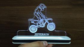 Luminária Decorativa com LED Motocross