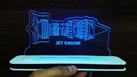 Luminária Decorativa com LED Motor Avião 02