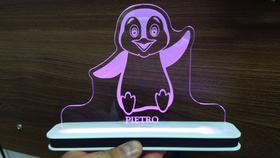 Luminária Decorativa com LED Pinguim