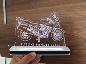 Luminária Decorativa com LED Suzuki Bandit 1250s 2011 Luminária Decorativa com LED Suzuki Bandit 1250s 2011