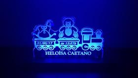 Luminária Decorativa com LED Trem Informações