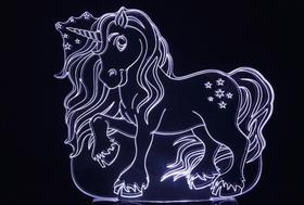 Luminária Decorativa com LED Unicórnio 02