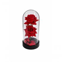 Luminária Decorativa de Mesa Led com Cúpula Transparente Rosa Design Romântico Top Rio Comercial