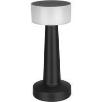 LUMINARIA DECORATIVA ENFEITE DE MESA LED USB HOME&CO METAL 21x9x9cm PRETO