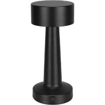 LUMINARIA DECORATIVA ENFEITE DE MESA LED USB HOME&CO METAL 22x9x9cm PRETO