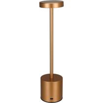 LUMINARIA DECORATIVA ENFEITE DE MESA LED USB HOME&CO METAL 34x8x8cm OURO ROSÉ