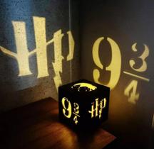 Luminária Decorativa Harry Potter Caixa MDF com Vela LED