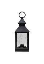 Luminária Decorativa Lanterna Marroquina Fios de Fada Preto