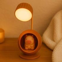 Luminária Decorativa Led Capivara Na Toca Recarregável Com 2 Níveis De Iluminação