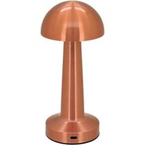 LUMINÁRIA DECORATIVA LED MESA USB METAL 21x9x9cm COBRE
