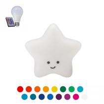 Luminária DecorFun Infantil Estrela com lâmpada LED RGB e controle remoto - Bivolt com fio Luminária DecorFun Infantil Estrela com lâmpada LED RGB e controle remoto - Bivolt com fio