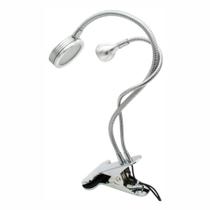 Luminária dupla articulada de mesa com clip