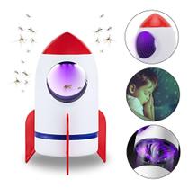 Luminária E Armadilha Foguete Infantil Pega Mosquito Bivolt Luminária E Armadilha Foguete Infantil Pega Mosquito Bivolt