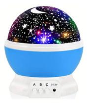 Luminária E Projetor De Luz Estrelas Infantil Galáxia Abajur